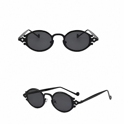 Black Cross Sunglasses