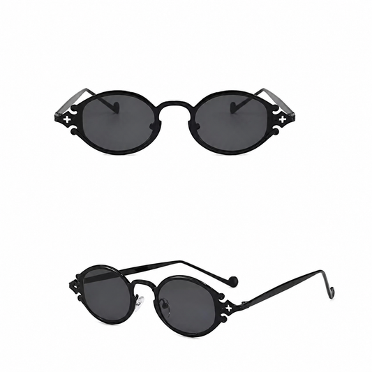 Black Cross Sunglasses