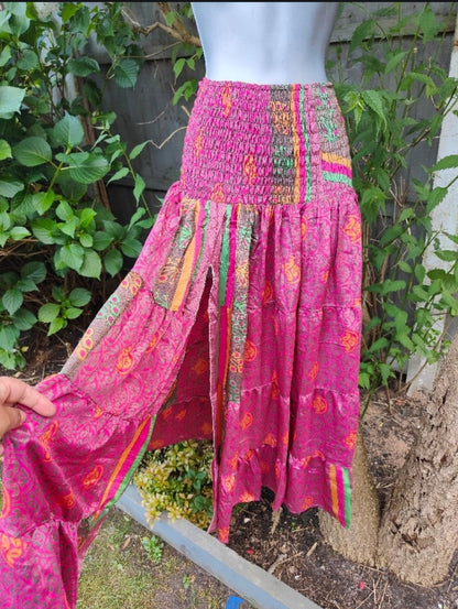 Zara split maxi skirt - pink