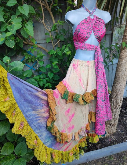 Wanderlust maxi skirt - cream pink