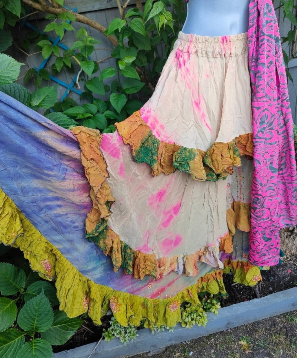 Wanderlust maxi skirt - cream pink