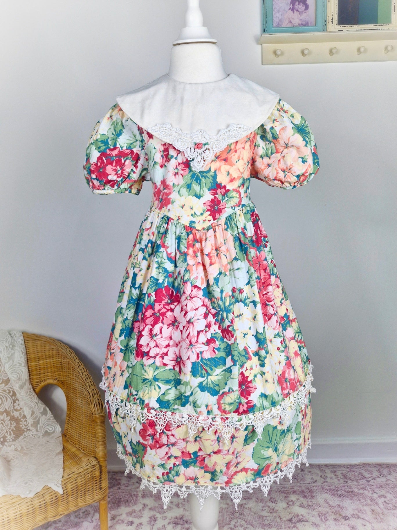 5-6 years, vintage Bonnie Jean dress