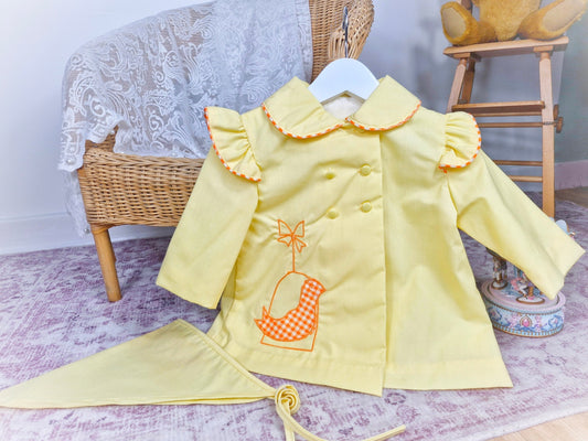 Vintage coat and scarf 