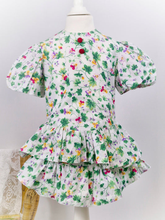 Handmade dress from vintage fabric