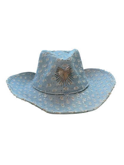 Disco Denim Cowboy Hat Light
