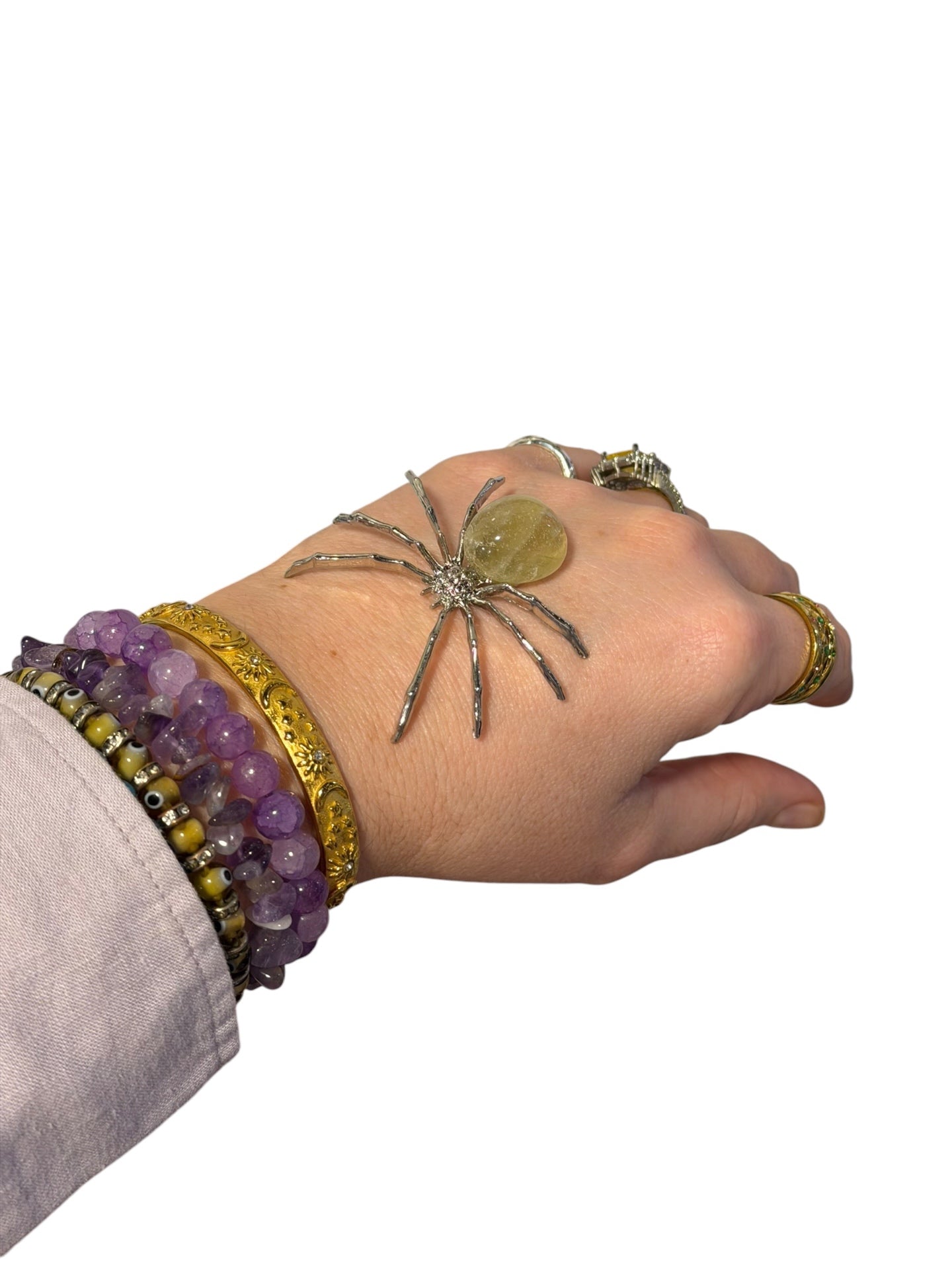 Citrine Spider Talisman