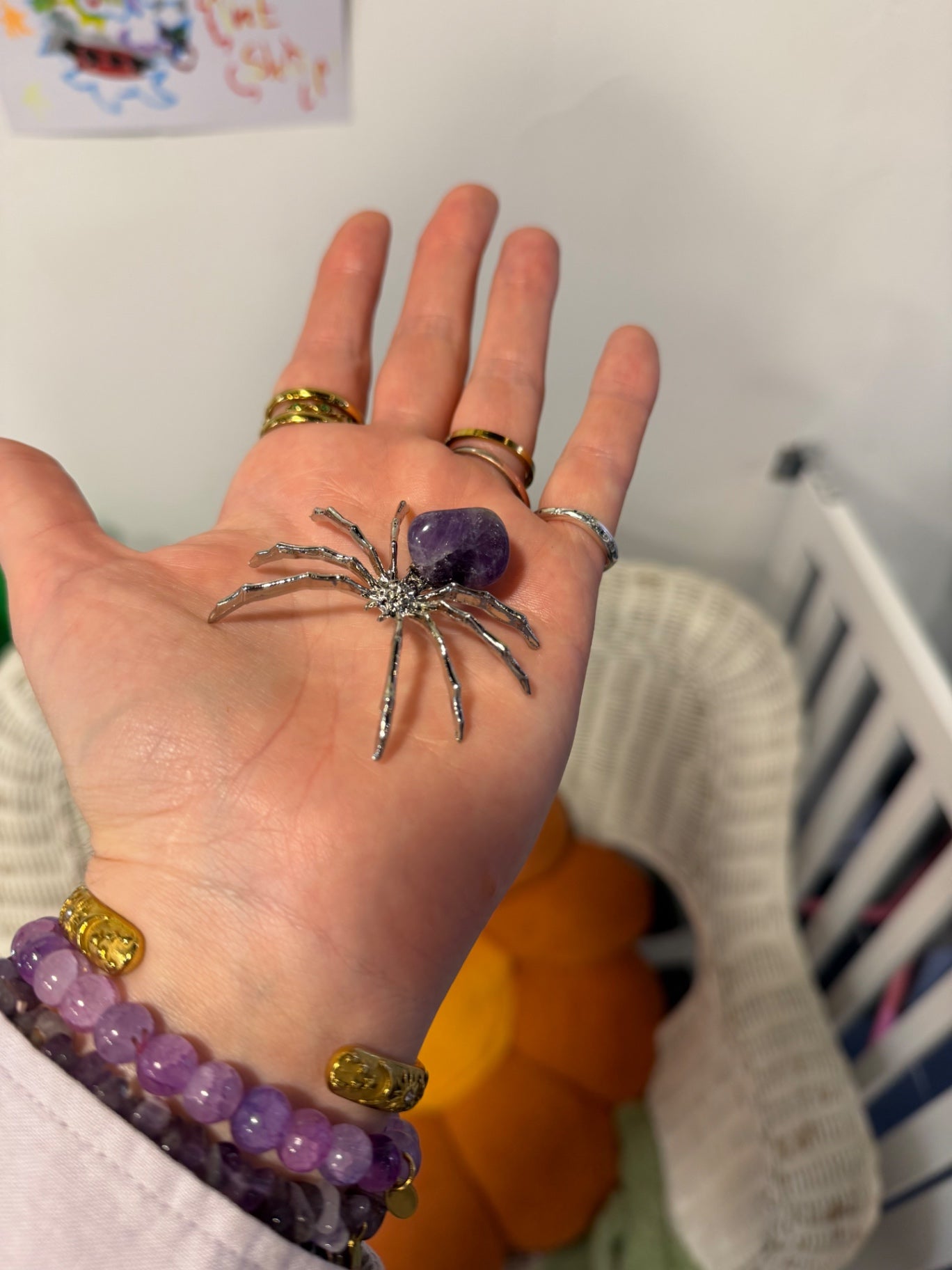 Amethyst Spider Talisman