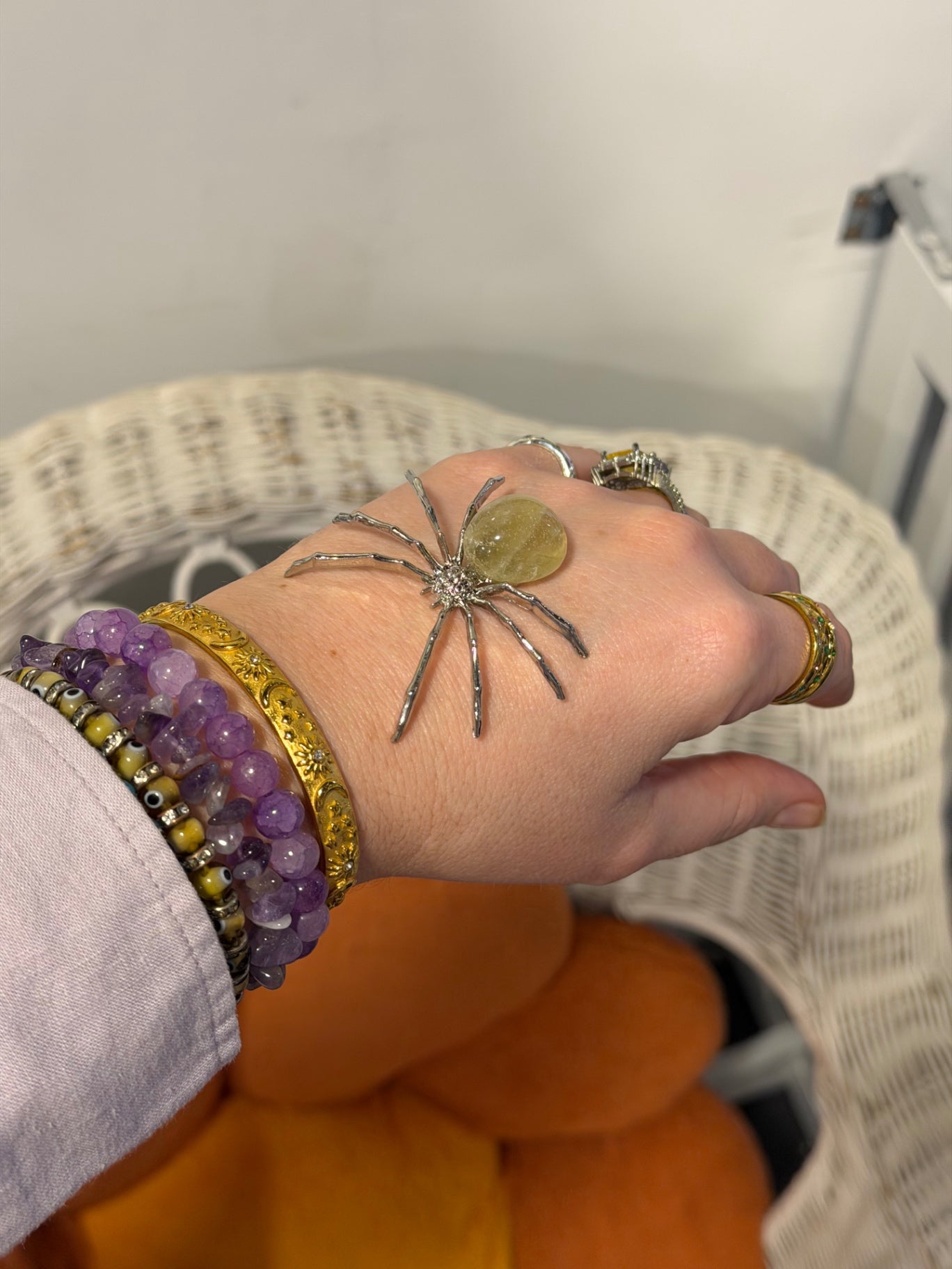 Citrine Spider Talisman
