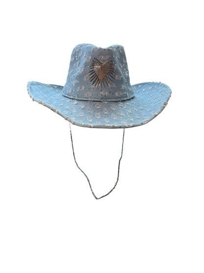 Disco Denim Cowboy Hat Light