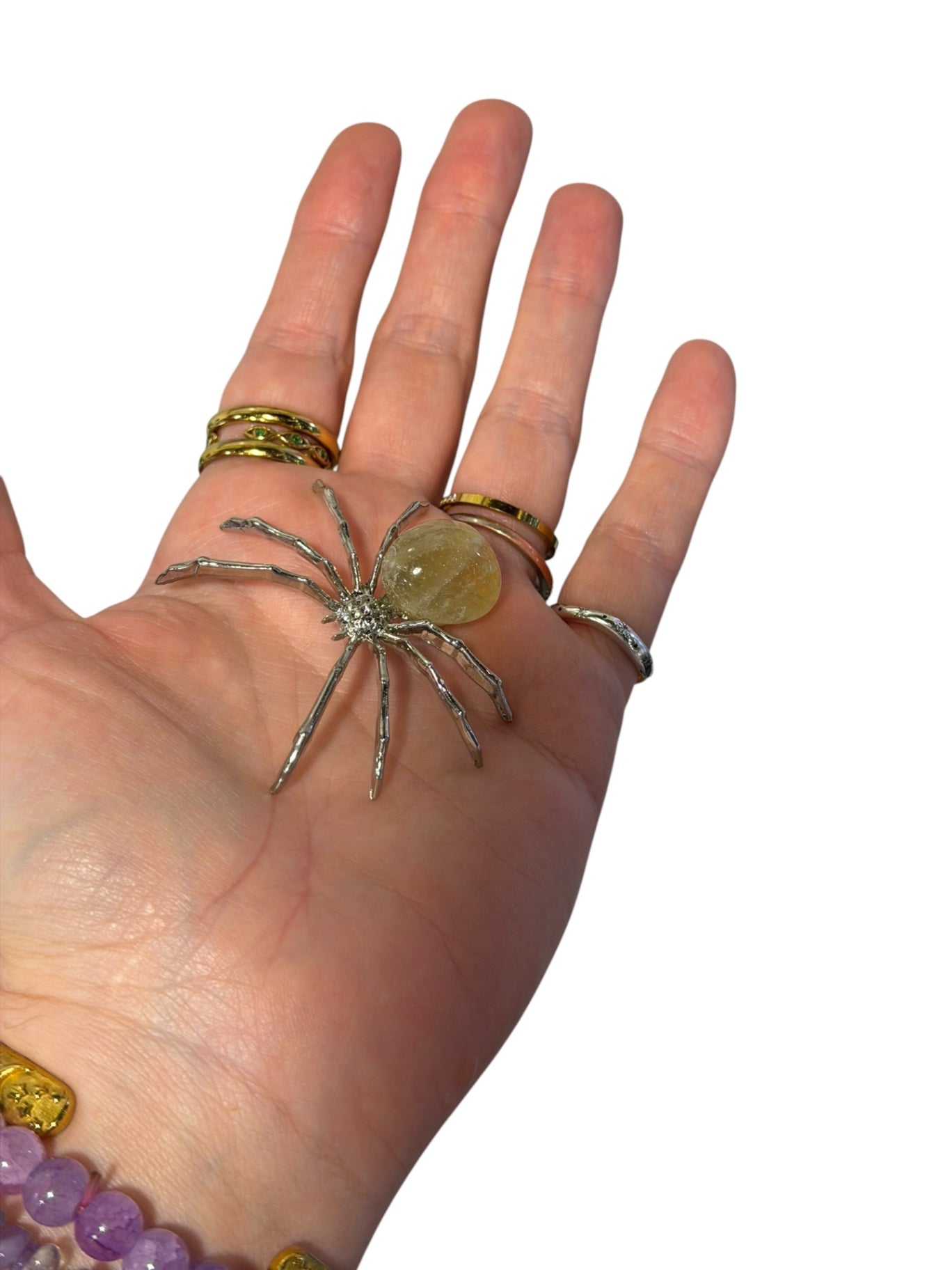 Citrine Spider Talisman