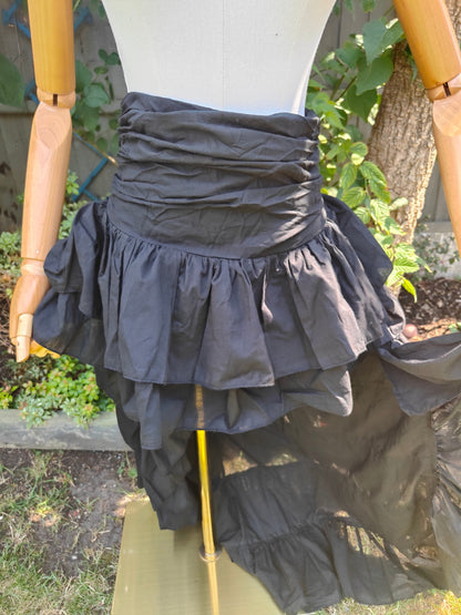 Es Cana organic cotton hi low skirt - Black