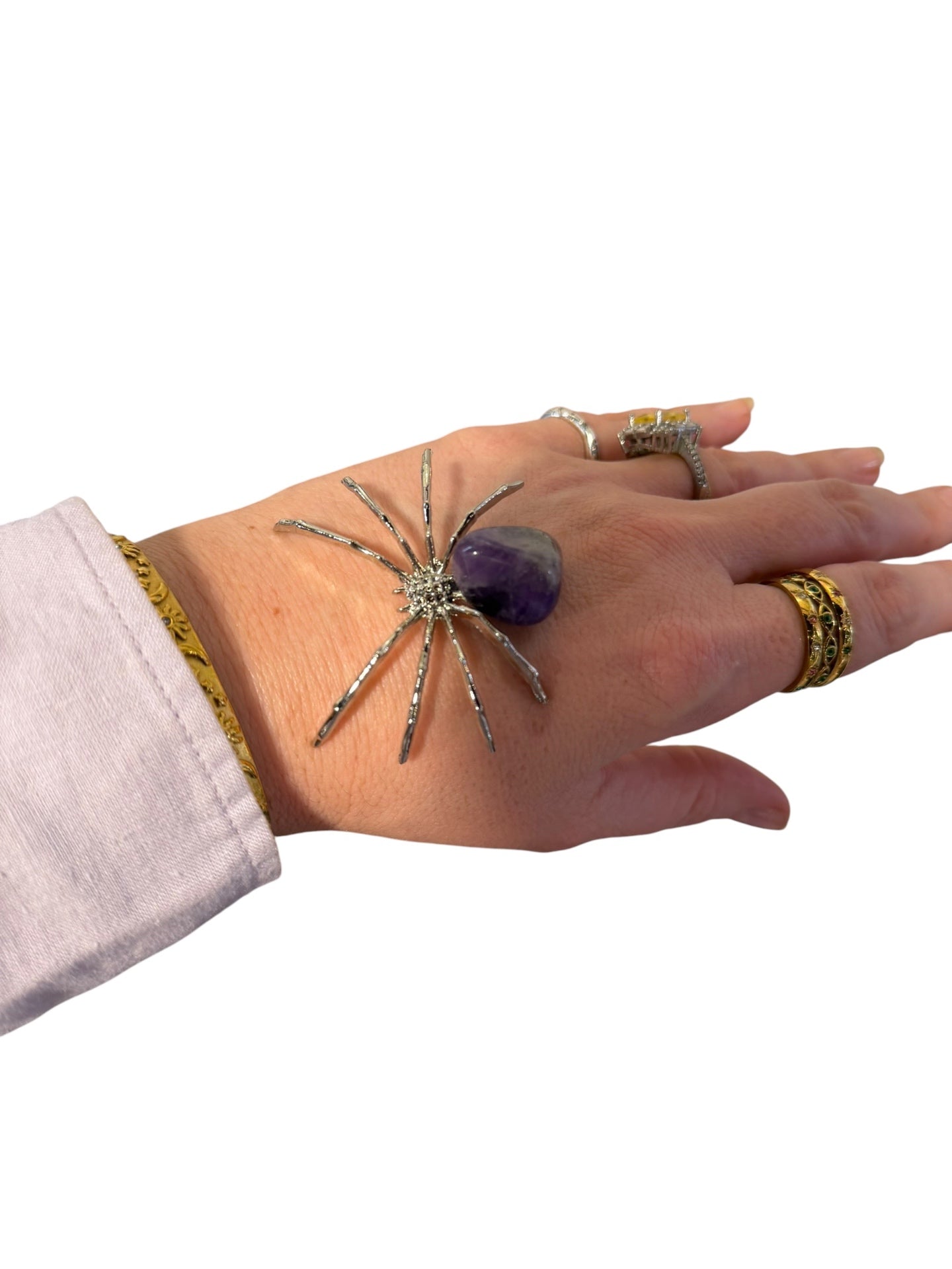 Amethyst Spider Talisman