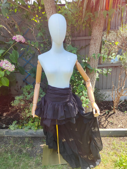 Es Cana organic cotton hi low skirt - Black