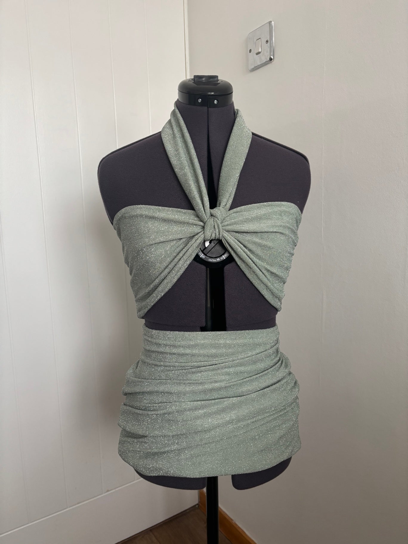 two piece bandana top & mini skirt 