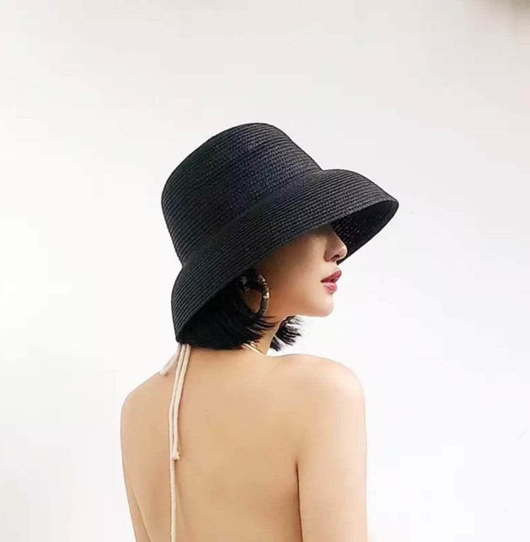 Black Hepburn Hat 