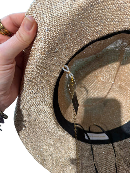 Sequin Sun Charm Cowboy Hat Gold