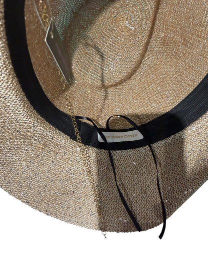 Sequin Sun Charm Cowboy Hat Gold