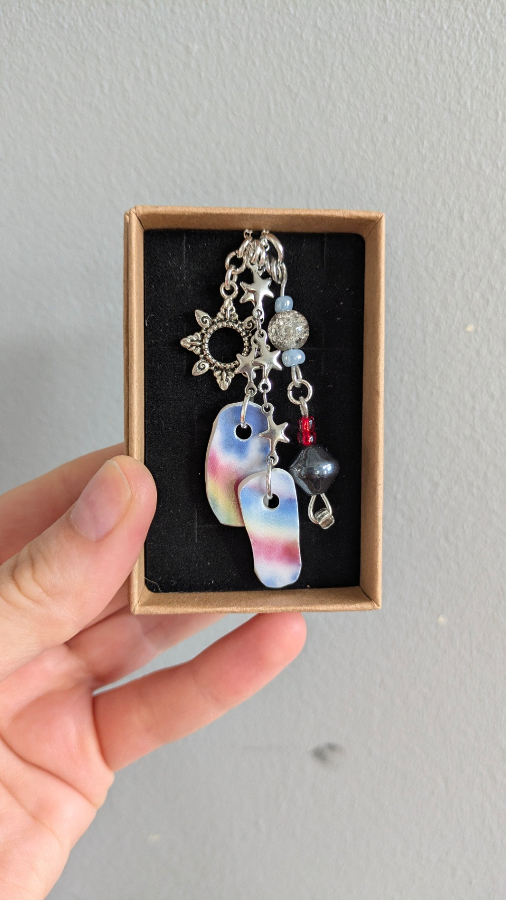 Rainbow Necklace 2 | Handmade from Vintage Plates