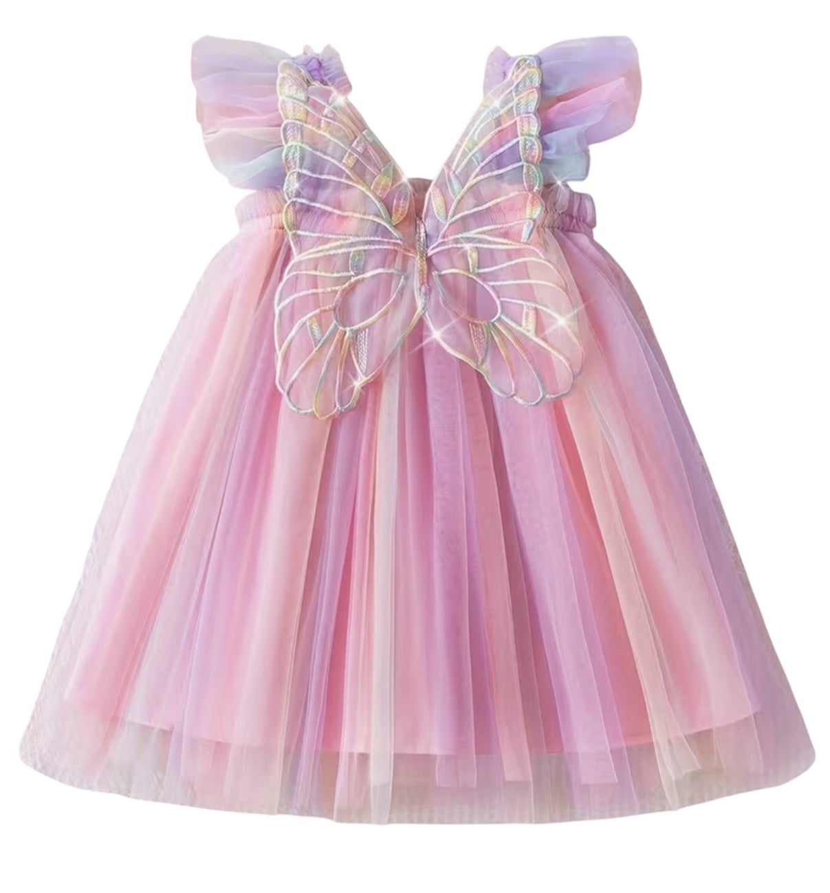 3yrs Multicoloured Winged Dress