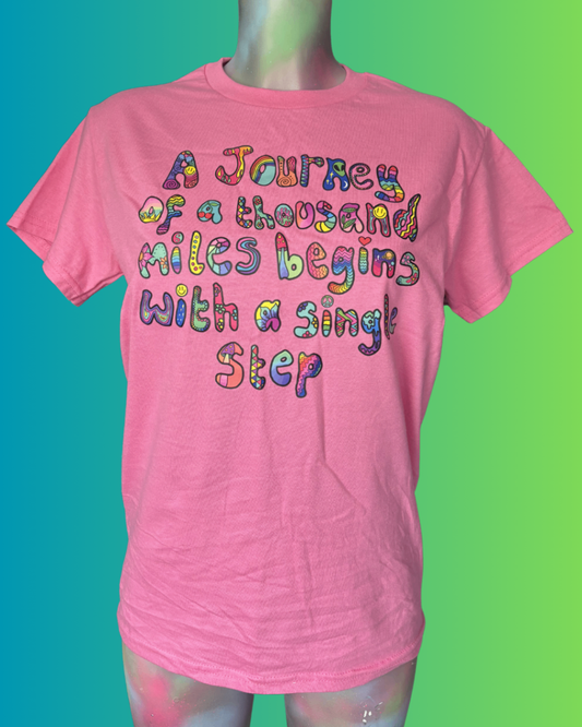 Funky pink t shirt size small - THE MAGIC LABEL