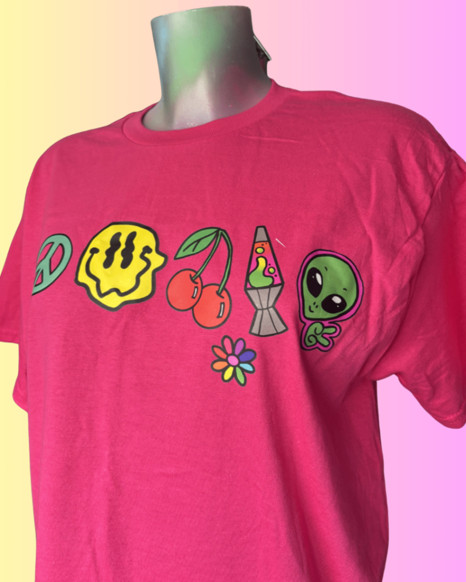 Funky pink t-shirt size medium - THE MAGIC LABEL