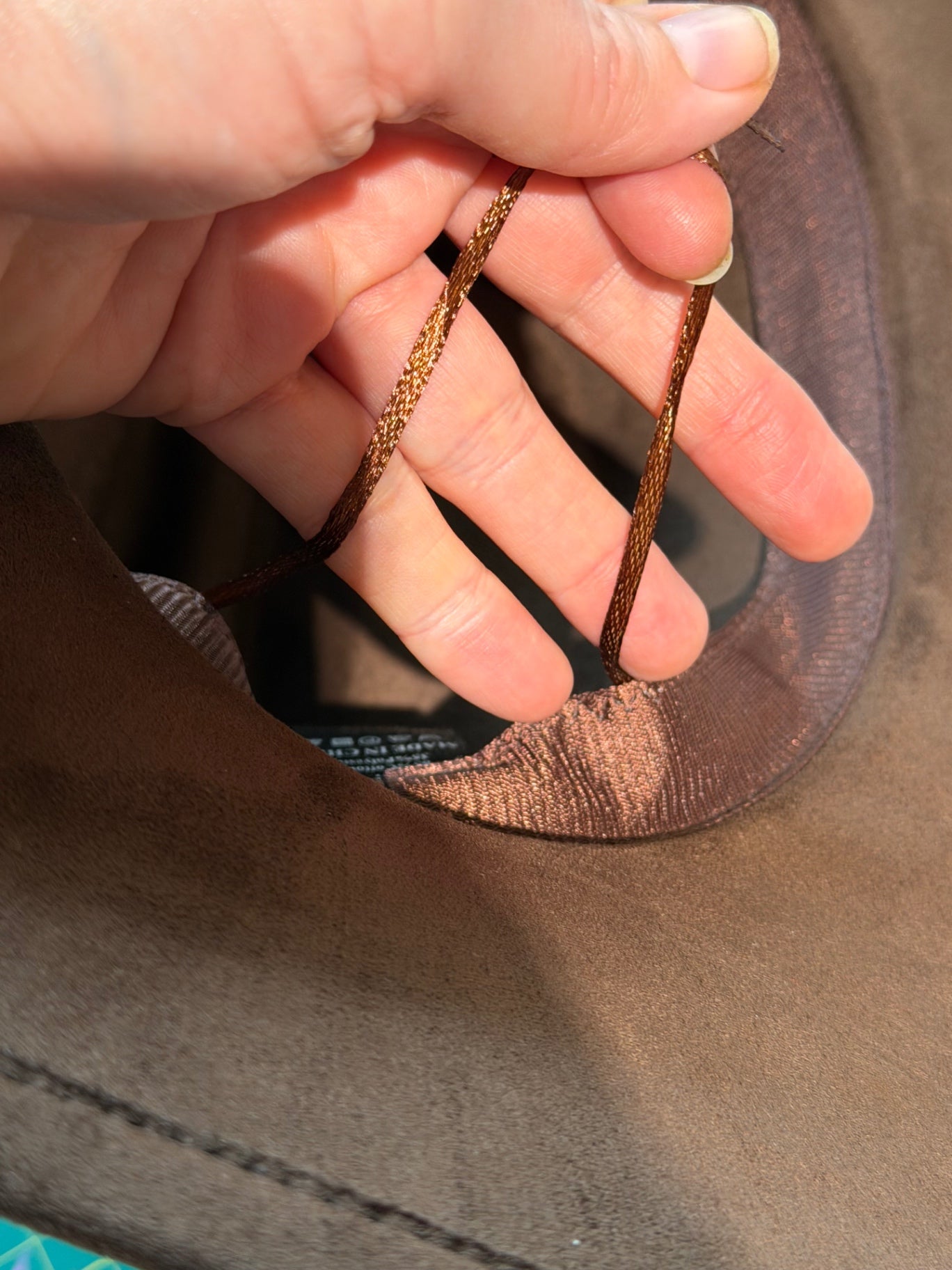 Brown Suede Style Cowboy Hat Adjustable