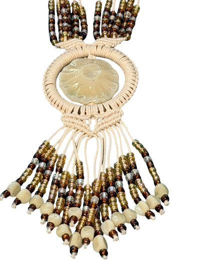 Cream Vintage Fossil Necklace