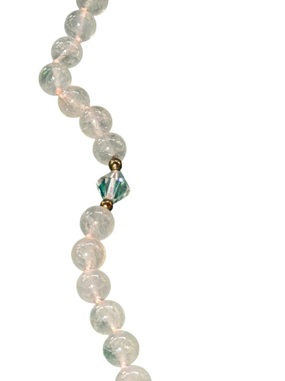 Rose Quartz Bead Necklace 
