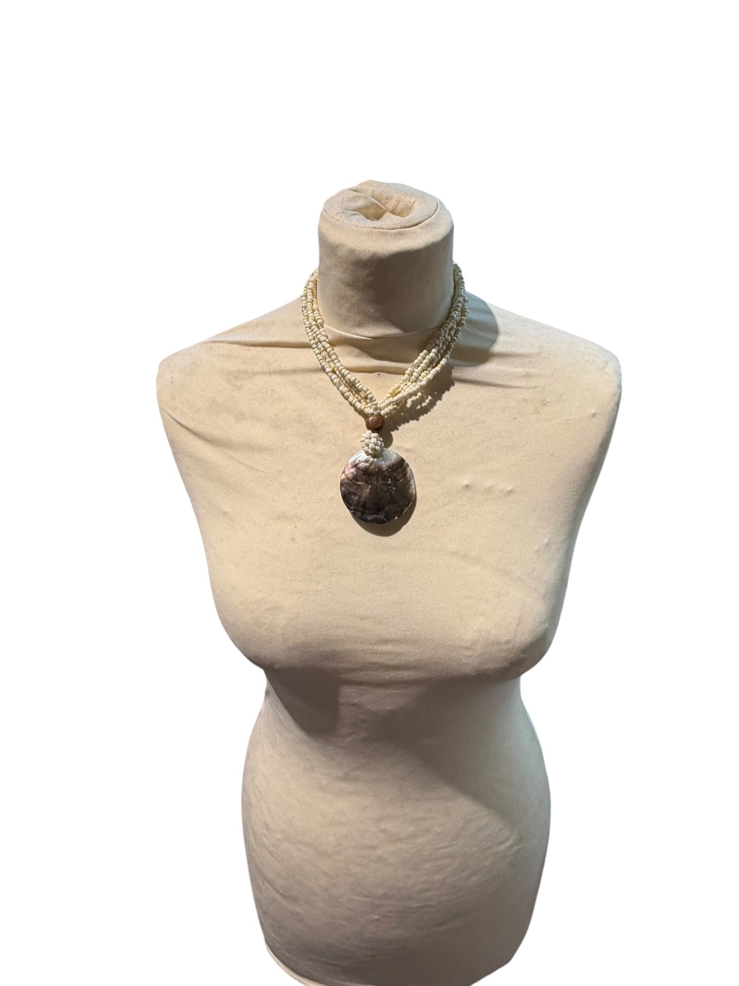 Beaded Shell Necklace 