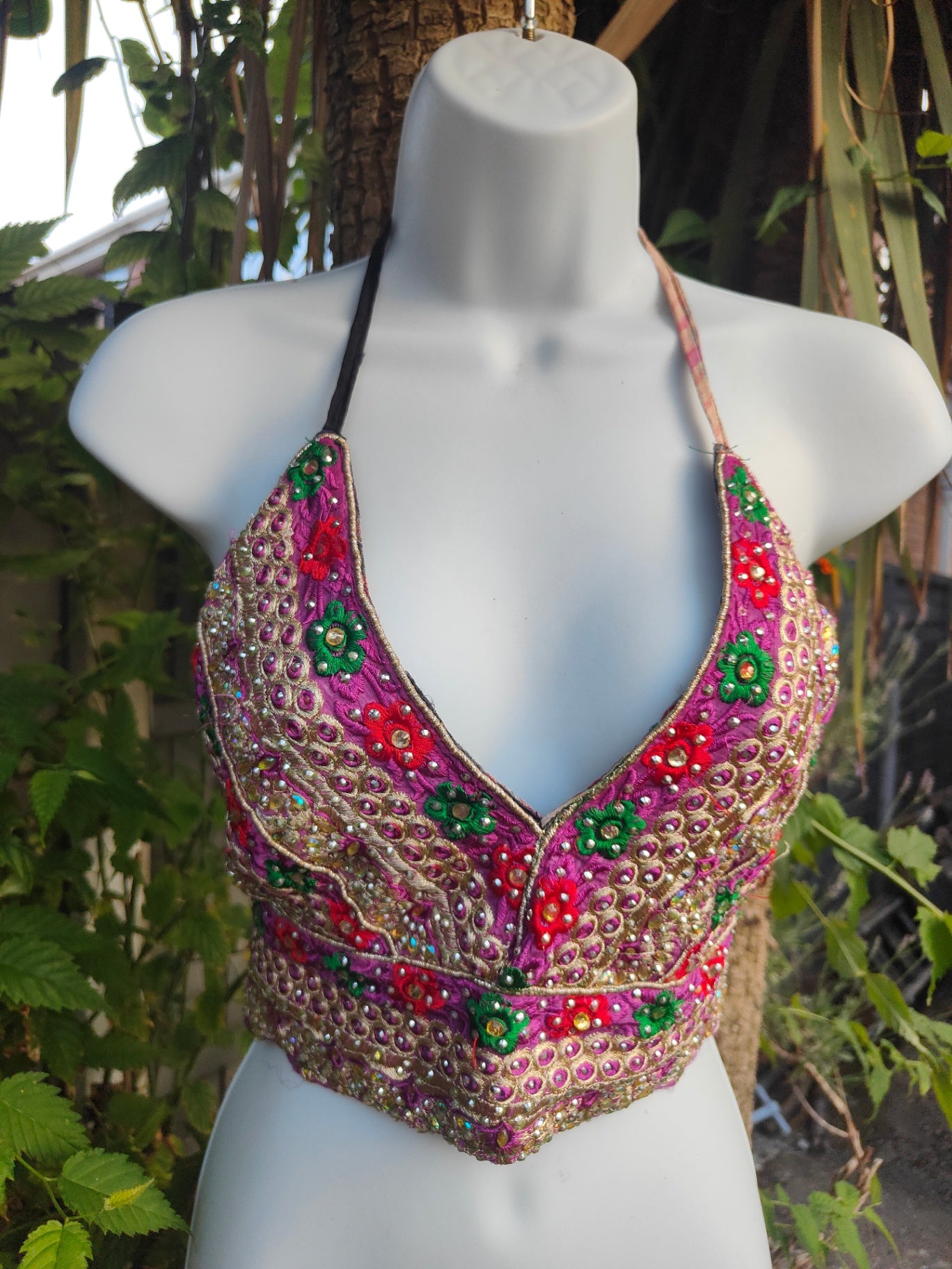 Halter Jewel Bralette Top