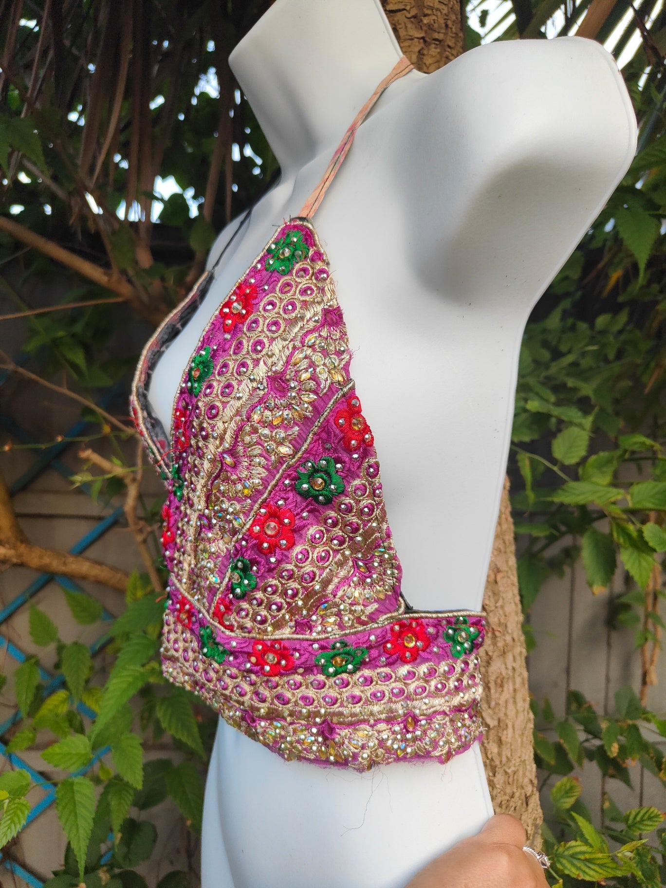 Halter Jewel Bralette Top