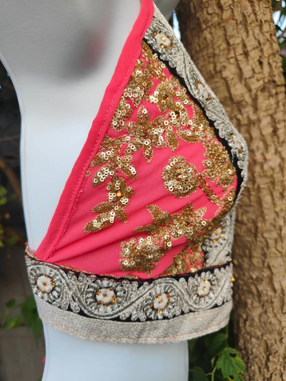 Halter Jewel Bralette Top