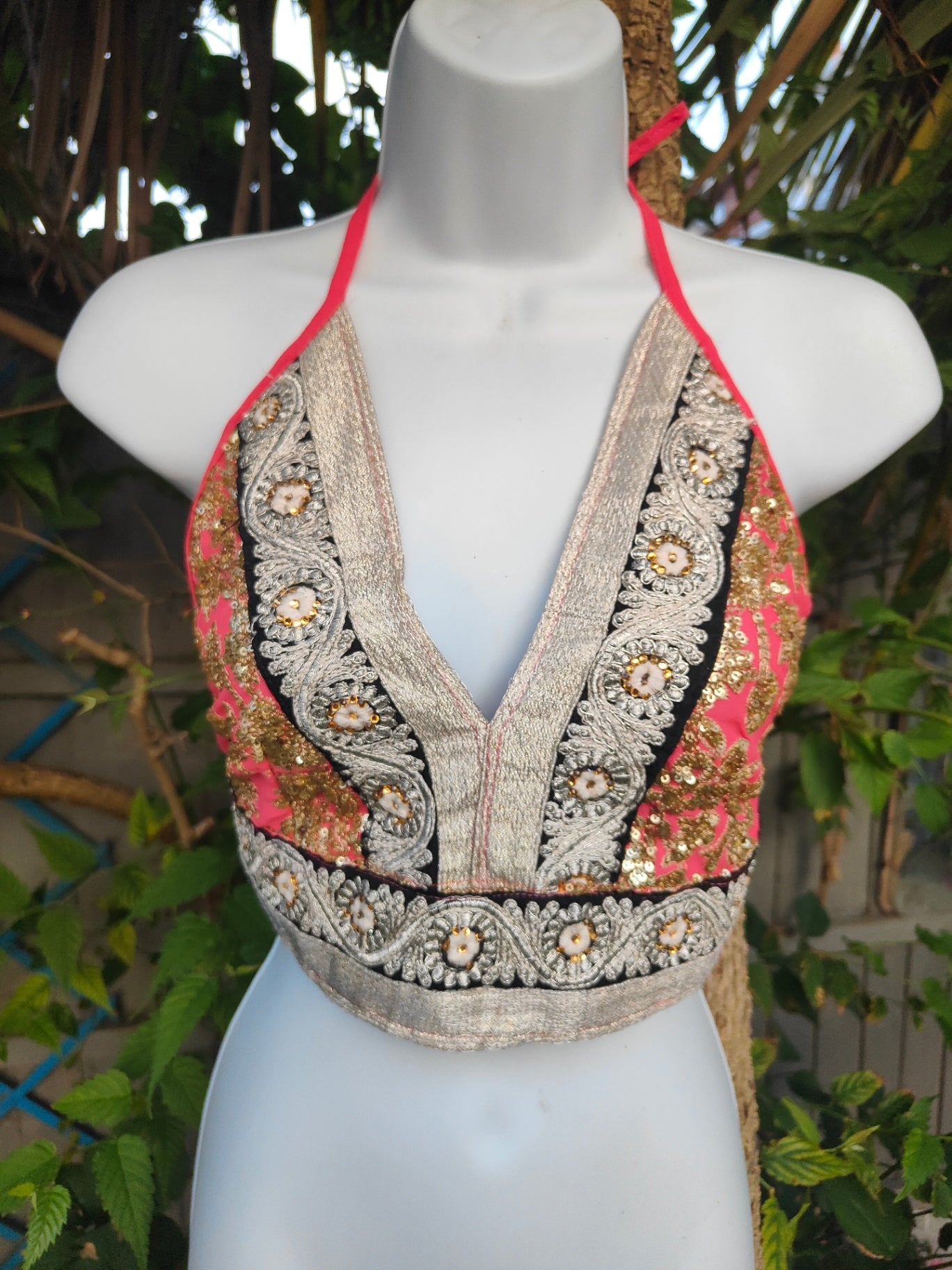 Halter Jewel Bralette Top