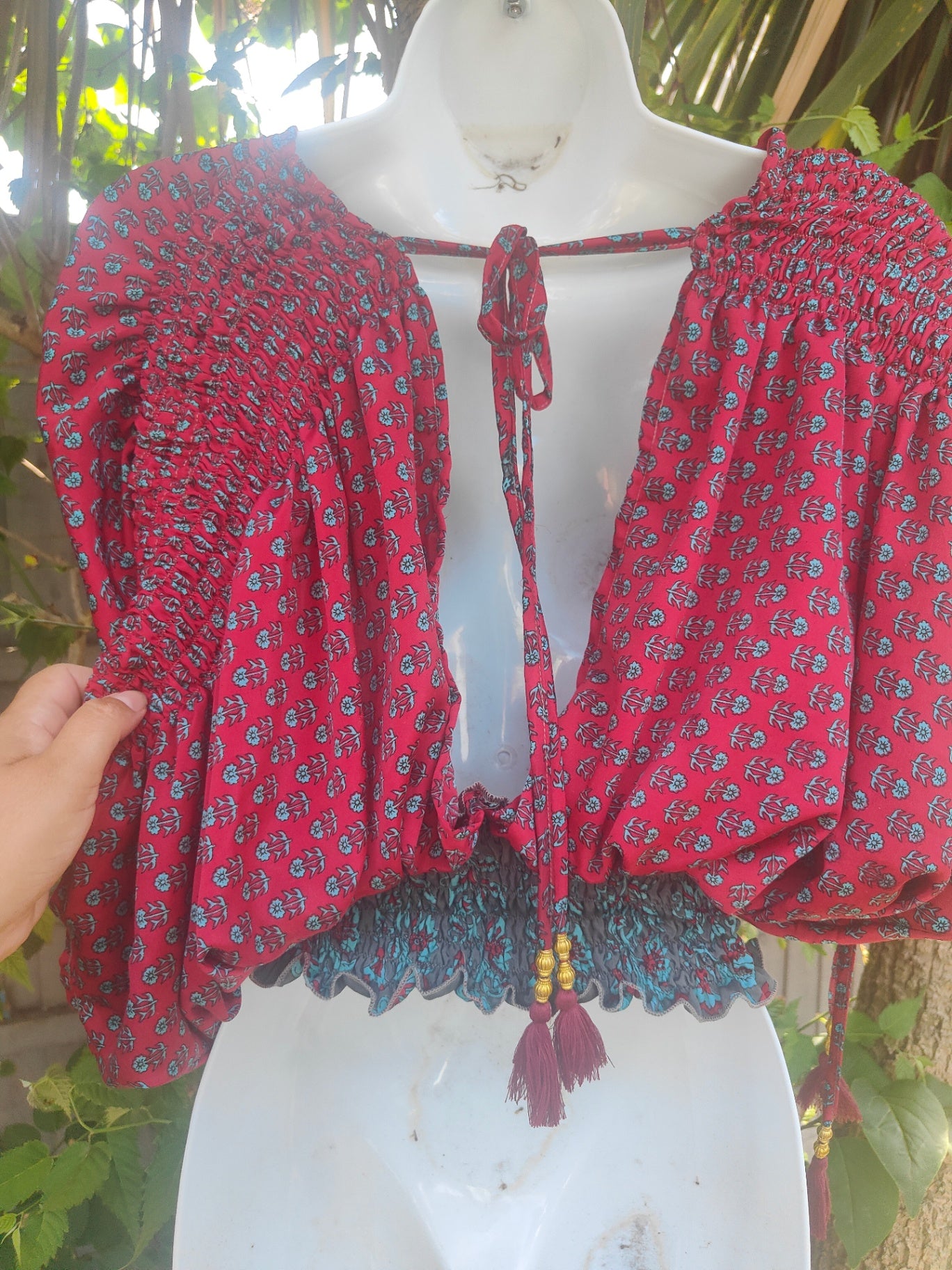 Es Cana Grecian Top - tassles