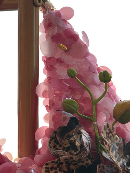 Pink Sequin Orchid Bag 