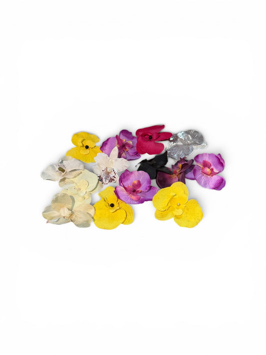 Orchid Hair Clip Mix
