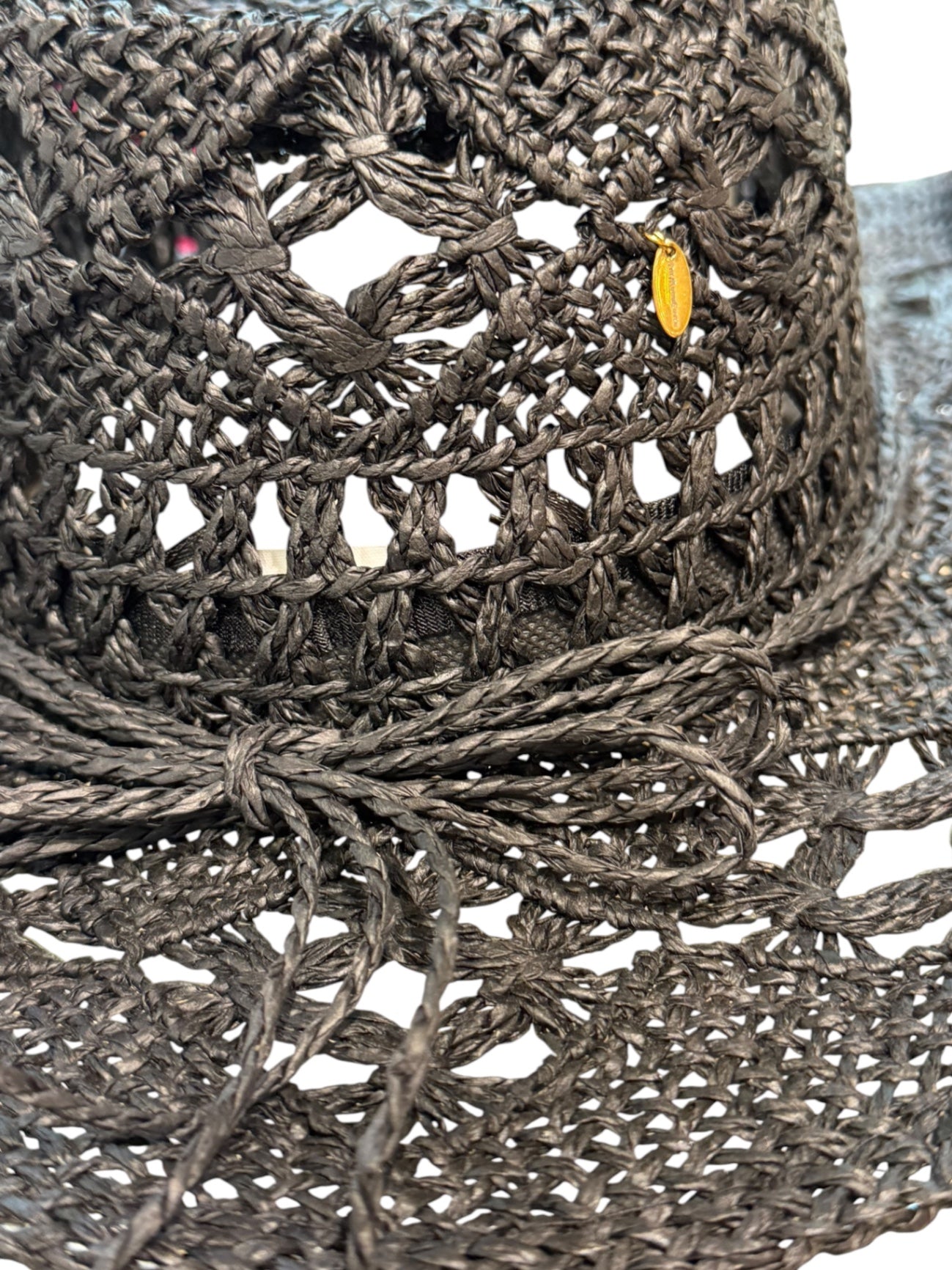 Conch Shell Beach Hat — Black Gold