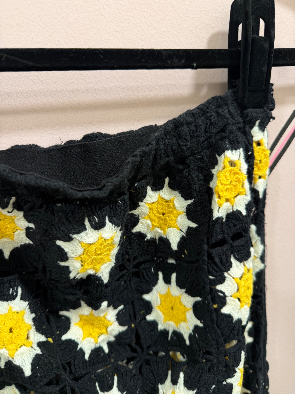 Black Crochet Skirt