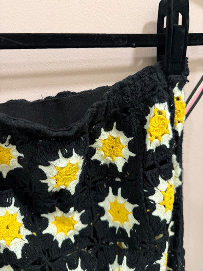 Black Crochet Skirt