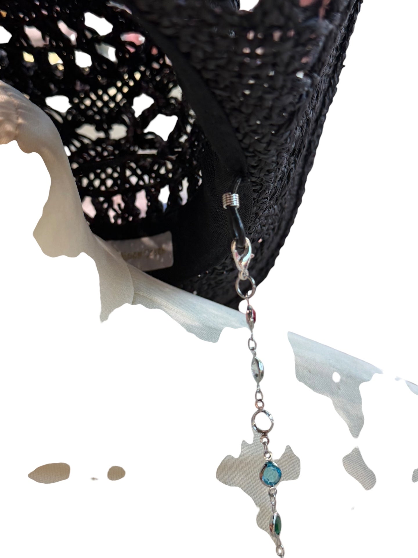 Conch Shell Beach Hat black Silver