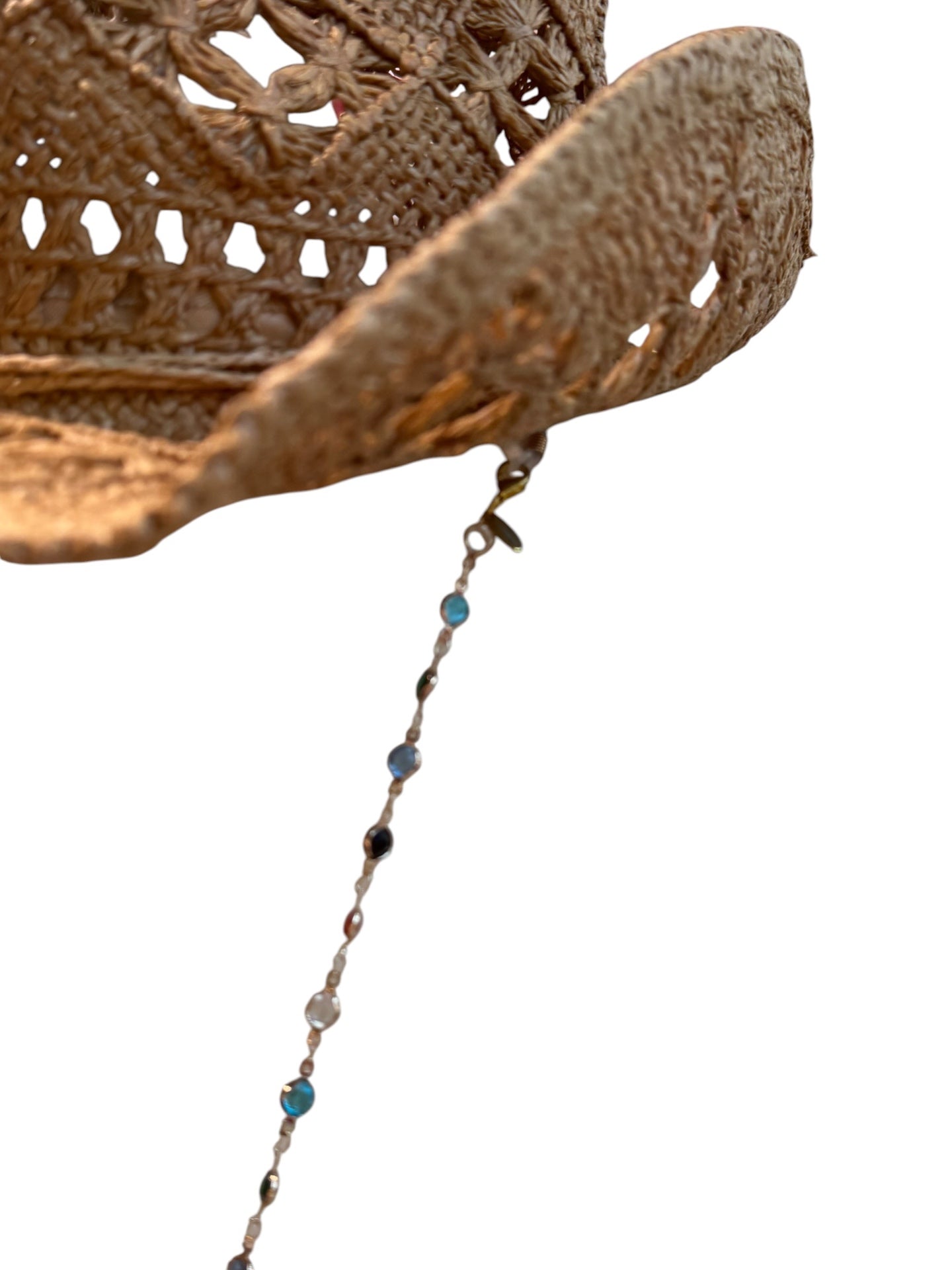 Conch Shell Beach Hat Beige Gold