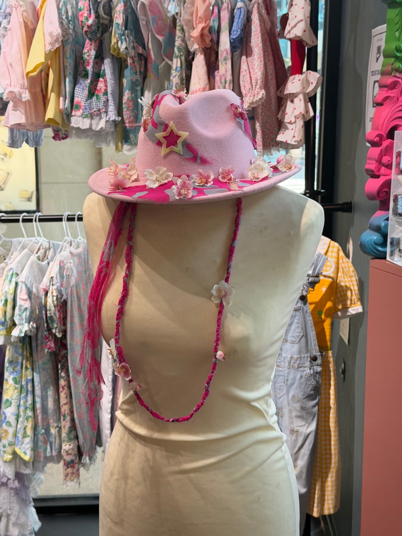 Pink Hippy Fedora
