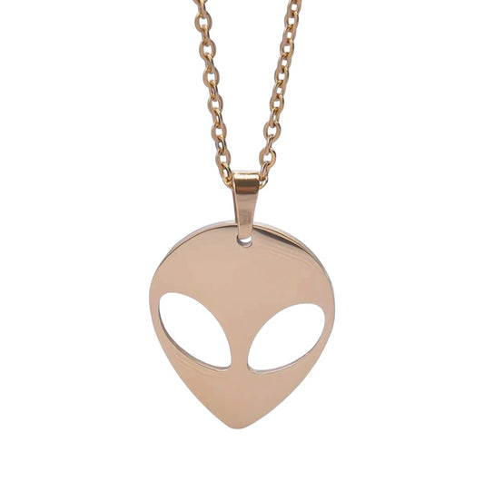 Alien Necklace Gold 