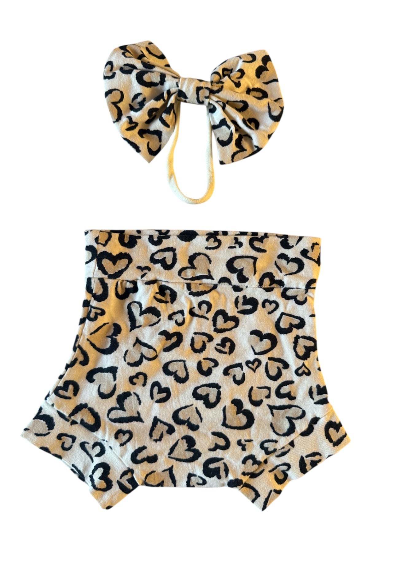 0/6m Heart Headband And Short Set