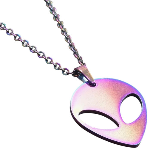 Alien Necklace Rainbow