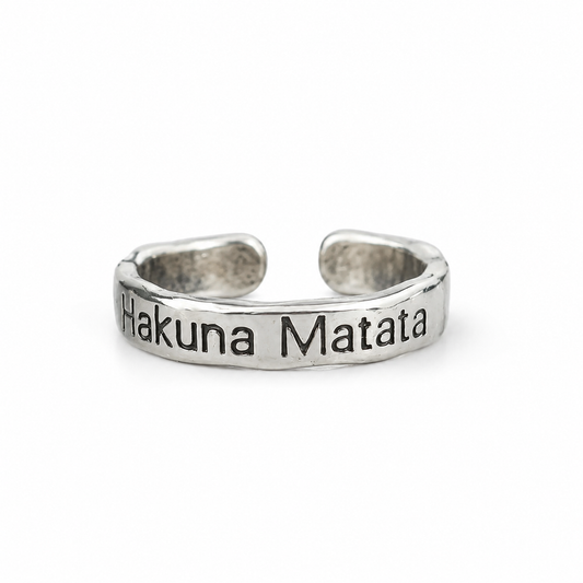 Hakuna Matata Silver Ring 