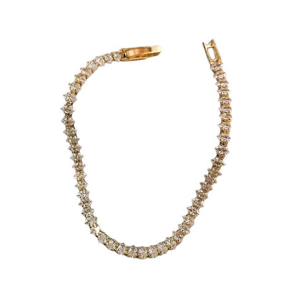 Astral Marquise-cut Zirconia Tennis Bracelet Gold
