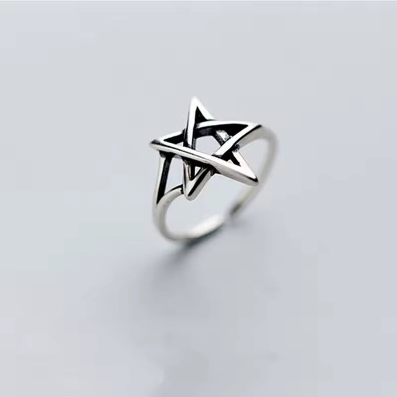 Silver Pentagram Ring