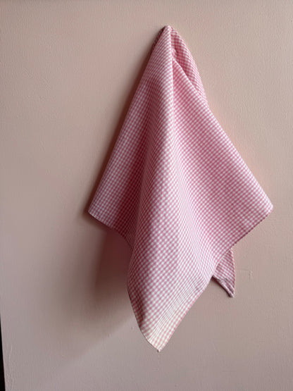 Pink Gingham Preloved Bandana 