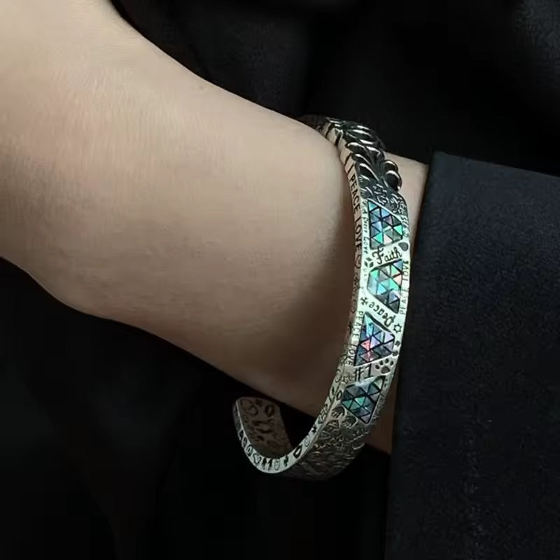 Silver Totem Bangle